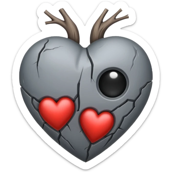 Dead heart  sticker