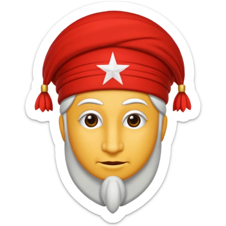 Türk Devletleri Teşkilatı (TDT) veya eski adıyla Türk Dili Konuşan Ülkeler İşbirliği Konseyi (Türk Konseyi) bayrağı ile emoji sticker