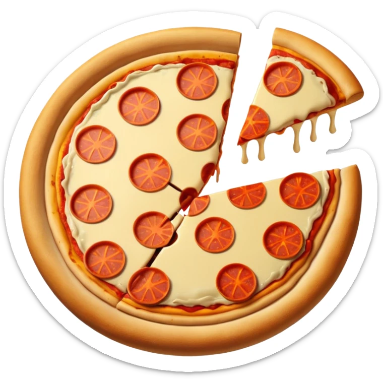 Pizza sticker