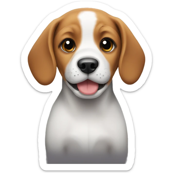 Beagle puppy sticker