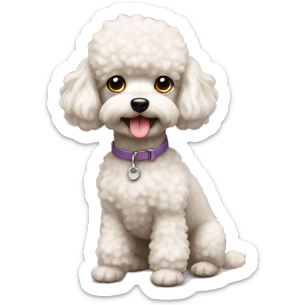 toy poodle sticker