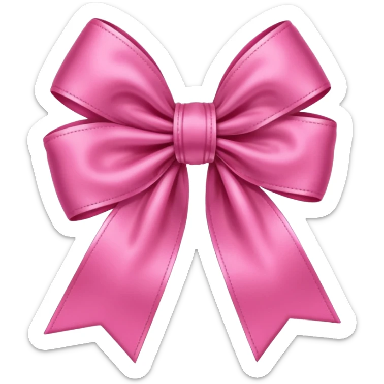 big pink bow sticker