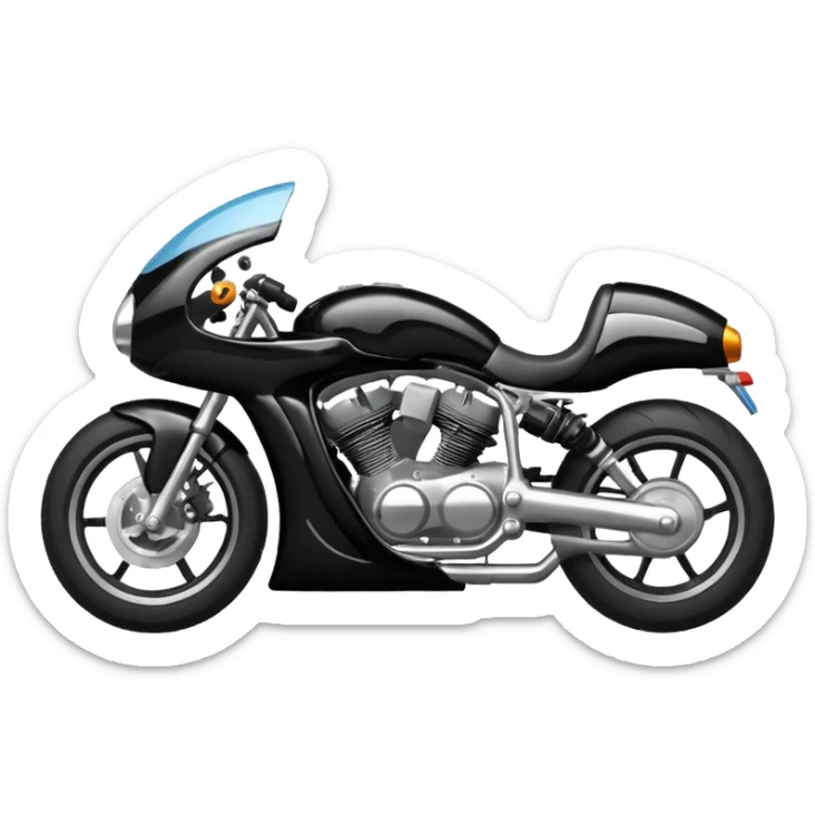 maak nu met deze 3 emoji's 6️⃣🏍➰ in dezelfde tekenstijl als dat je hierboven hebt gedaan. sticker