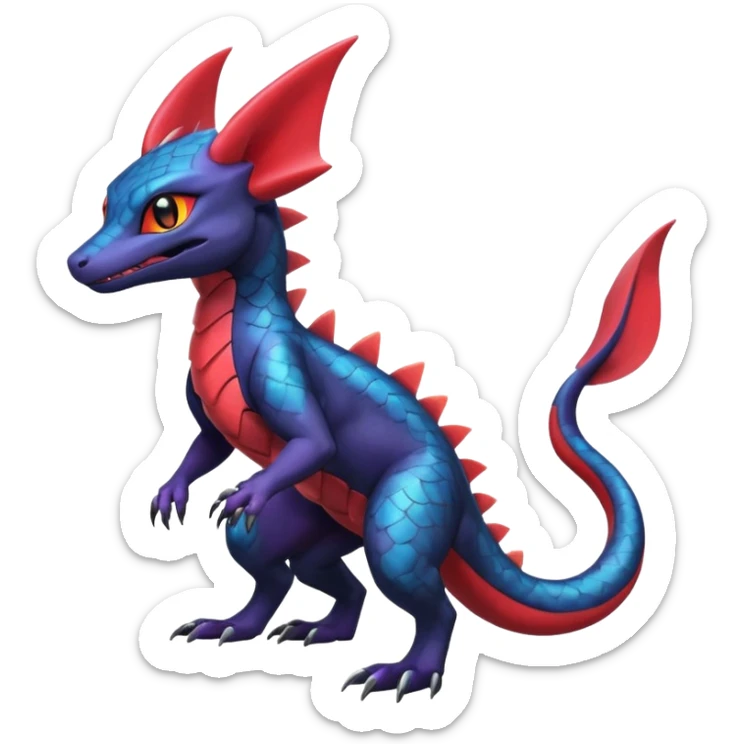 Shiny Salandit-Salamence-Umbreon-Trico-Noivern-Noibat-Hybrid (Full body) sticker