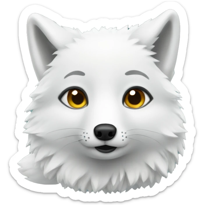 Arctic fox sticker