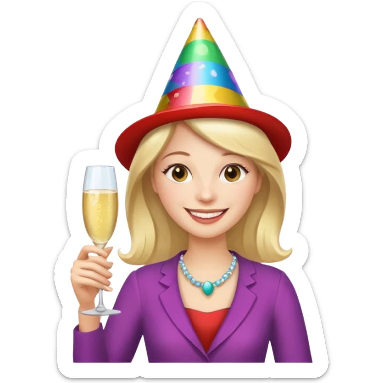 Felicitations on your natal day to the most exquisite and resplendent dame in the entire cosmos. sticker