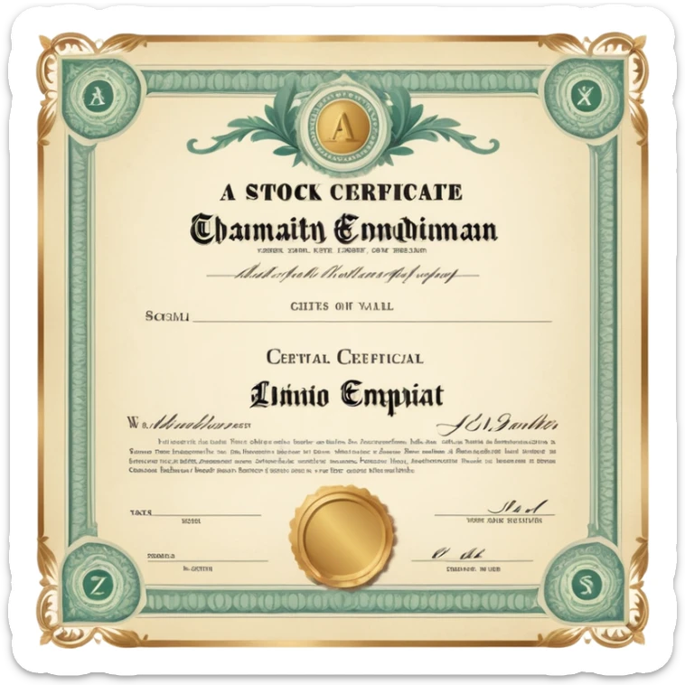 sale of shares on the market sticker