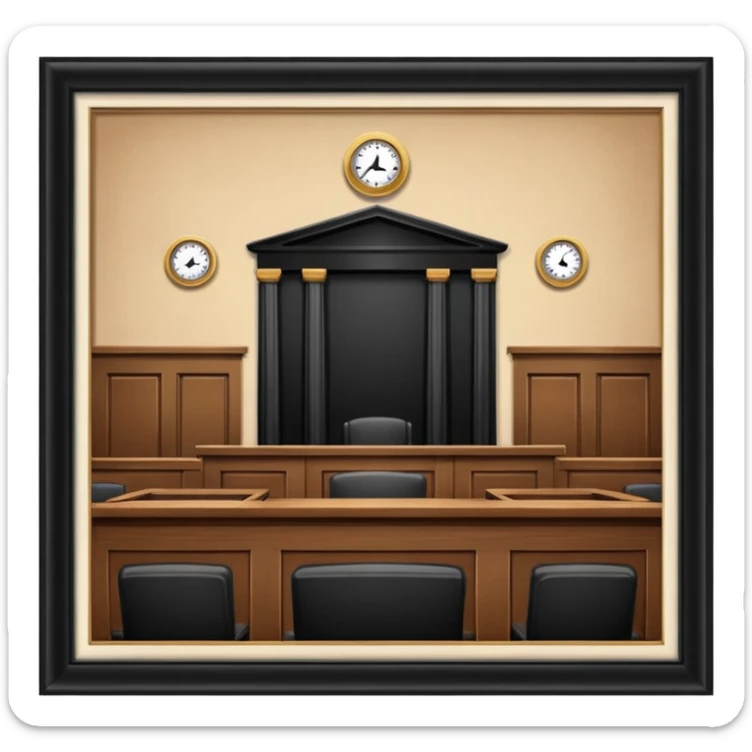 Court adjourned sticker