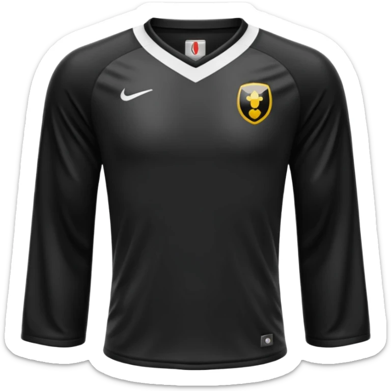 maillot football bande noir sans numéro ni logo sticker