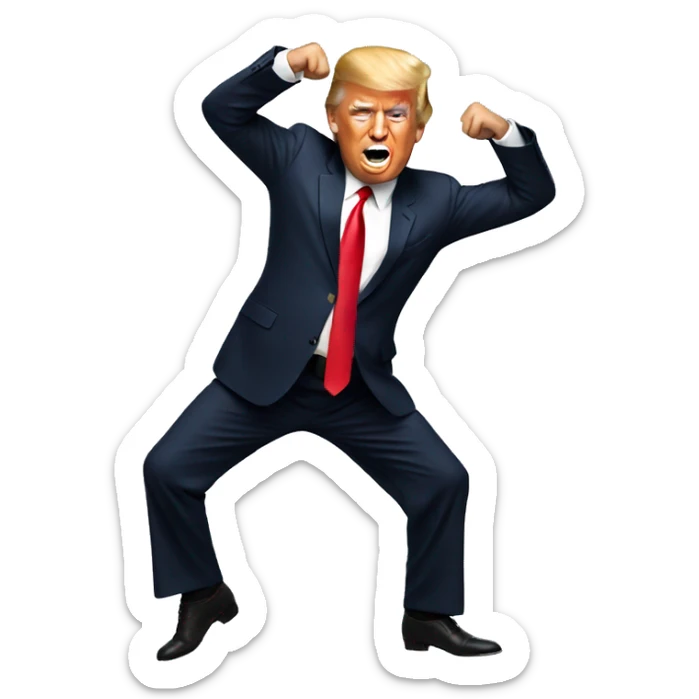 Trump dancing  sticker