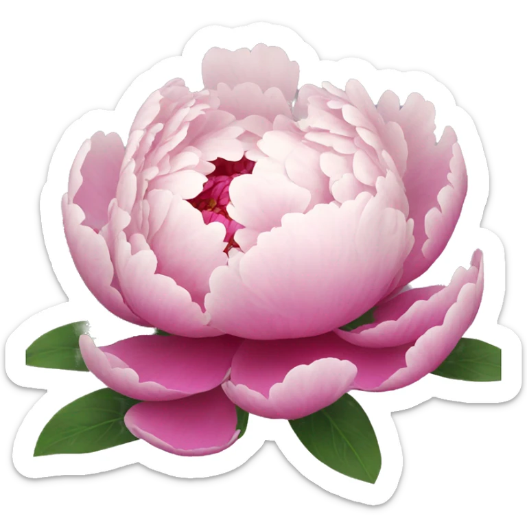 Peony sticker