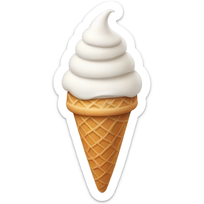 ice cream cone sticker