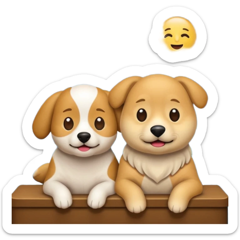 crea un emoji de buenas noches. Pon un texto : Buenas noches Javier y Tobi. Javier es una imagen de profesor y Tobi q sea imagen de un perro sticker