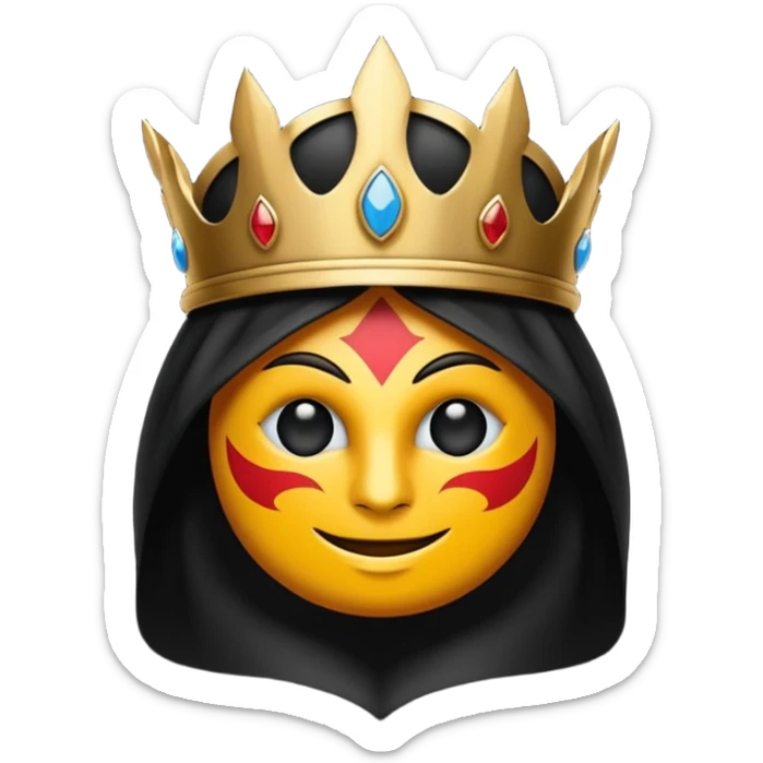 un emoji de emperador supremo de las sombras pero q sea mas un logo solo de una sombra sticker