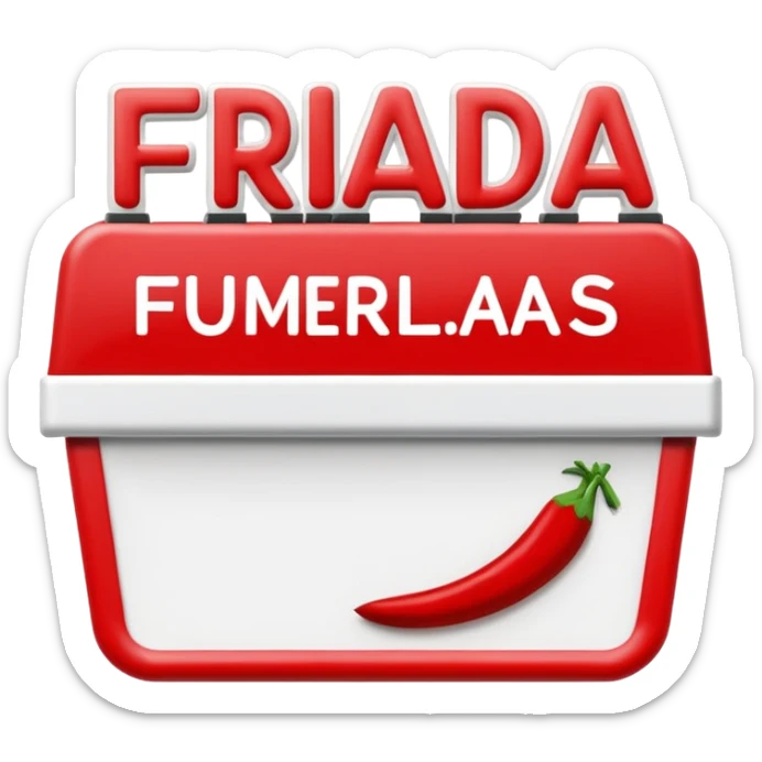 sign supermarket with the word "fraldas"simple red and white supermarket sign, with the word "fraldas" sticker
