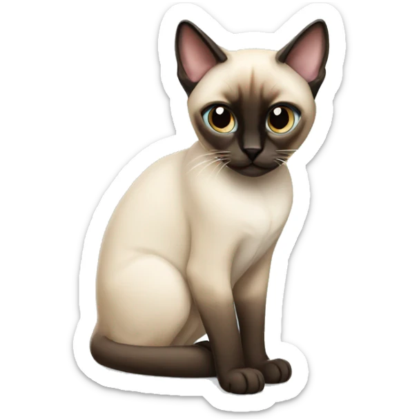 siamese cat sticker