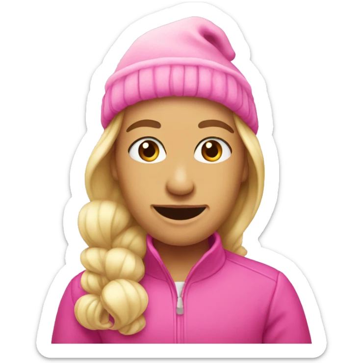 Pink Christmas  sticker