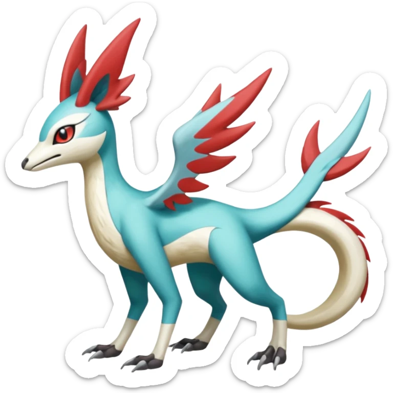 Meloetta-Sergal-Trico-Cresselia-Latias-Palkia-hybrid-fusion-Fakémon-creature, full body sticker