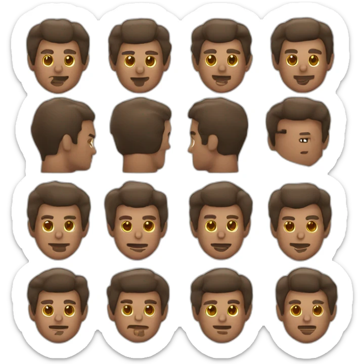 Hombre sin cabello con perilla jugando fútbol con venezuela vinotinto sticker