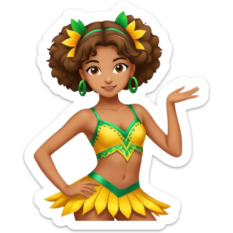 Brazilian Teen girl dance competition  sticker