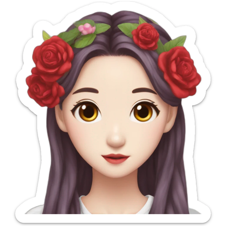 kpop-girlband-red velvet-irene- butterfly-wing- flowercrown sticker