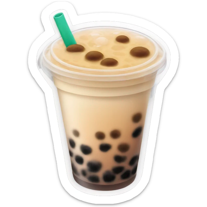 Bubble tea sticker