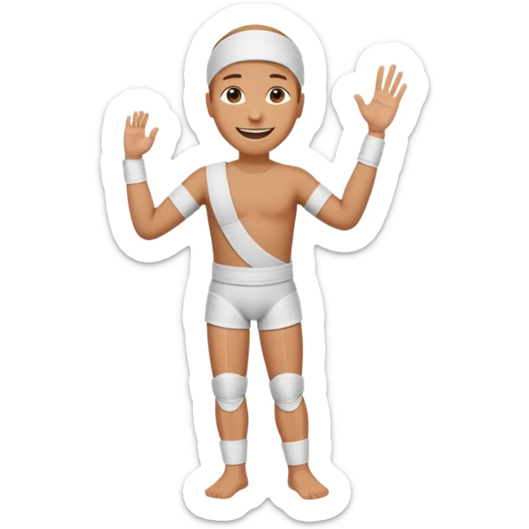 Ich fühle mich fröhlich, weil ich taglich positive Lust habe. Außerdem habe ich gestren Unfall gemacht. Uhhh aber … ich bin stark 💪🏼🦿🦾 sticker