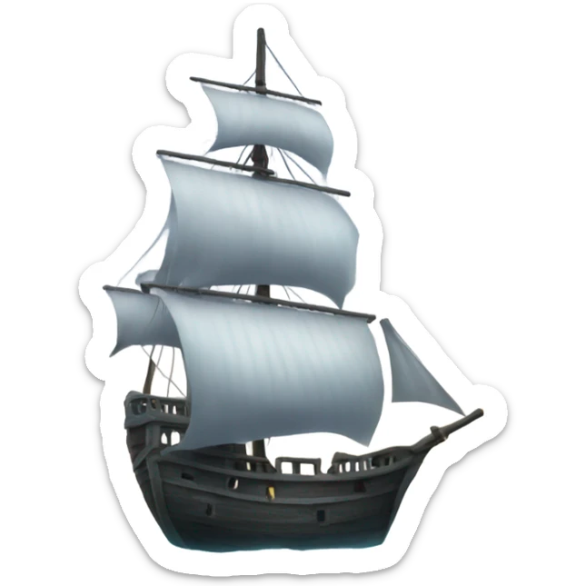 ghost ship sticker
