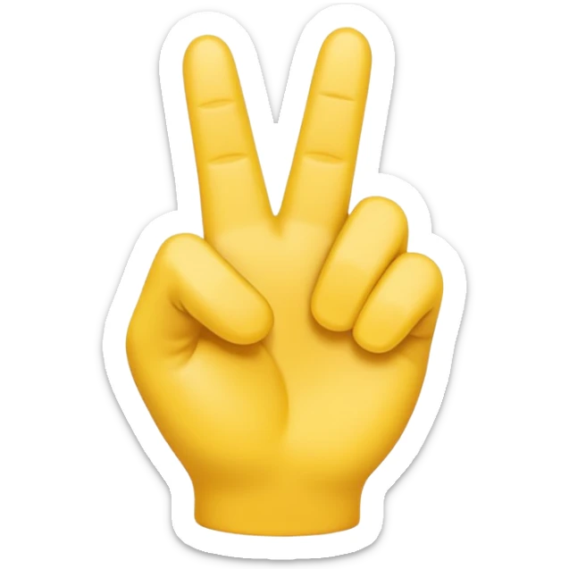 The standard yellow pointing up finger emoji but make the index finger bent  like it's curling sticker