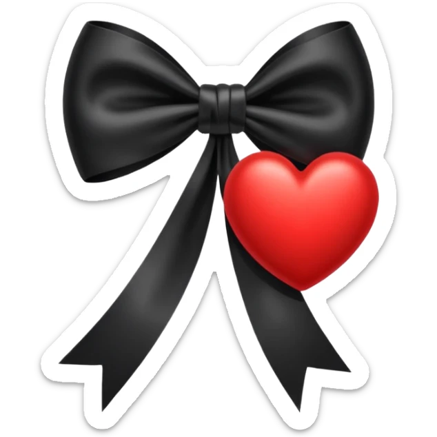 ❤️🎀🖤 sticker