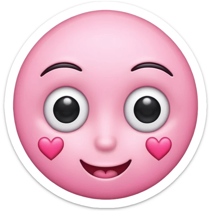 I need the eye roll emoji but add some hearts to make it lovely. Almost like a playful eye roll. Make sure it is rolling its eyes like this emoji 🙄 sticker