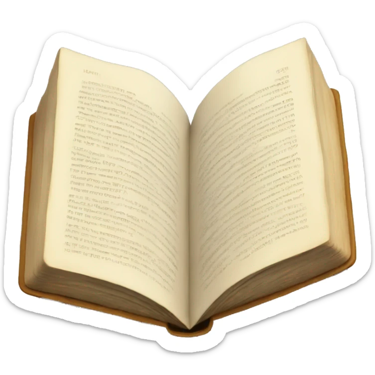 open book sticker