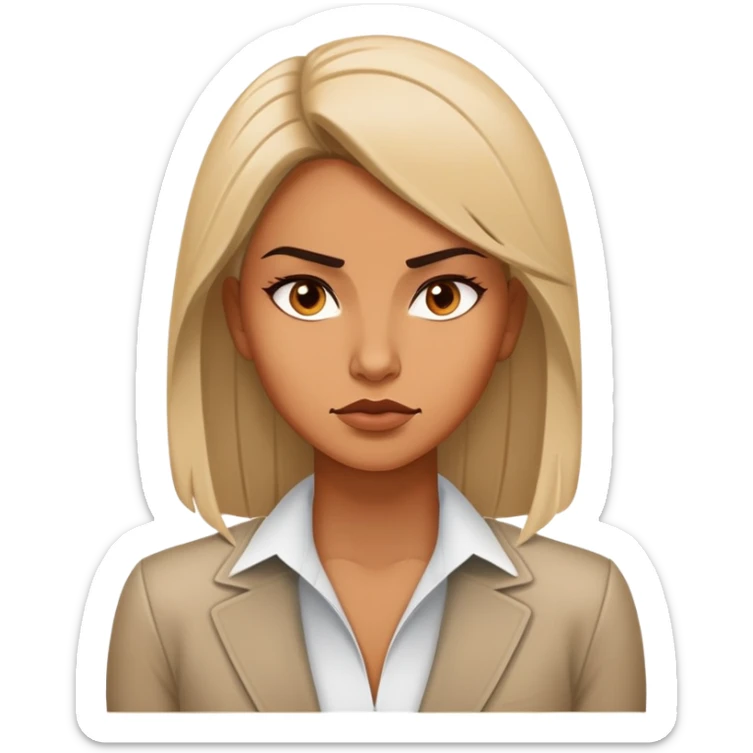 A fearless, confident, and independent woman with a tough attitude. She stays loyal, handles business, and isn’t afraid to stand her ground. She might have a street-smart mentality and a bold, no-nonsense personality. sticker
