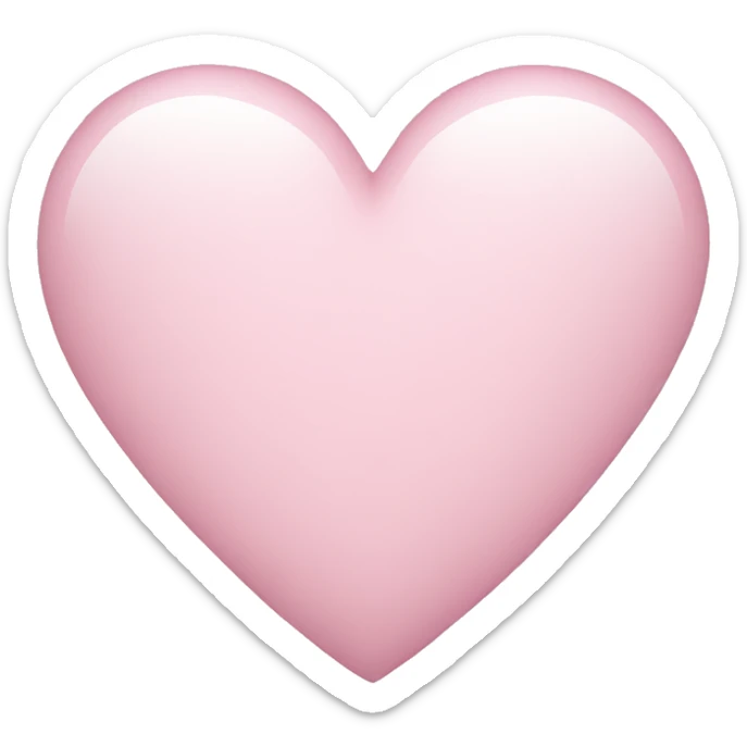 Light Pink Heart sticker