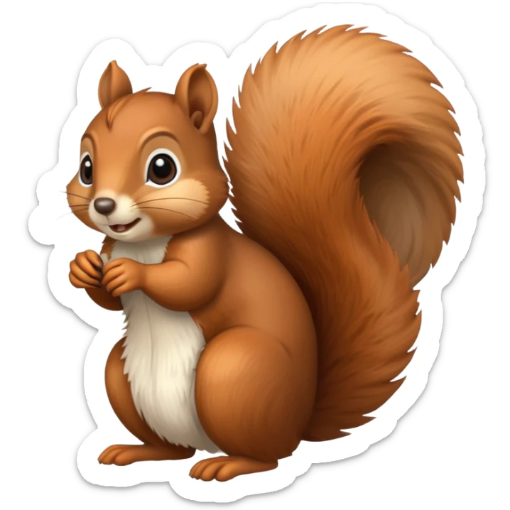 Squirrel sticker