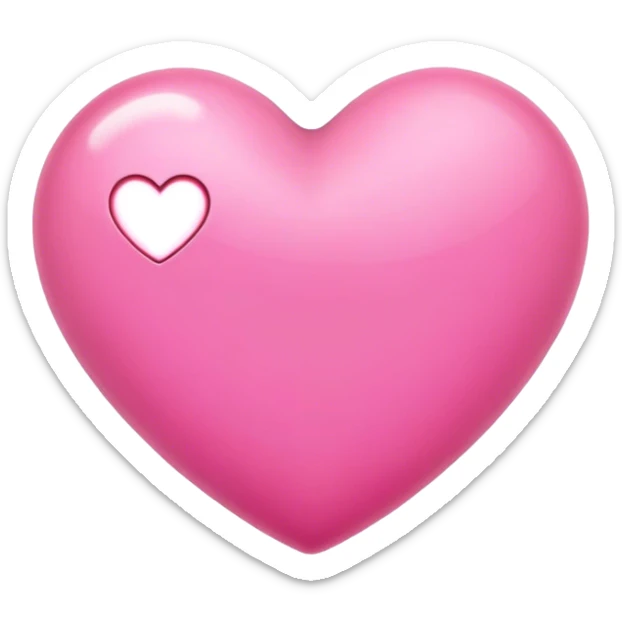Pink heart sticker