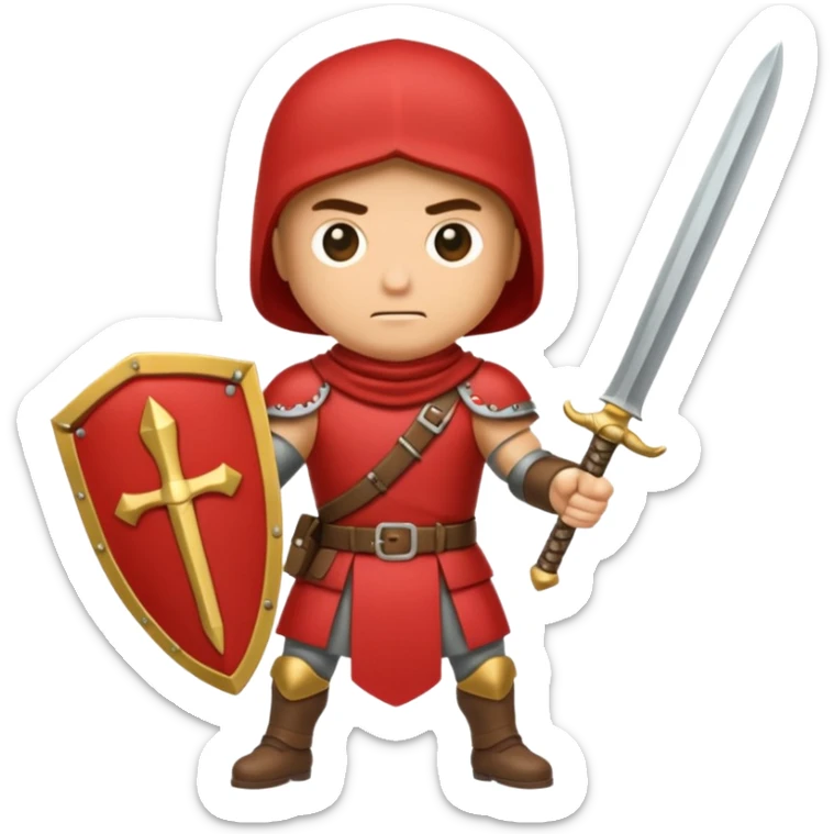 emoji de soldado romano alto y fuerte cuerpo entero sticker