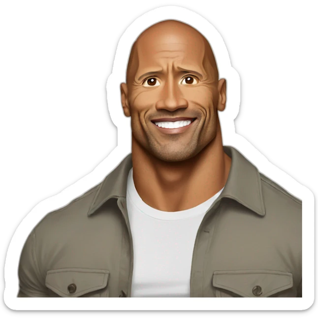 dwayne johnson sticker