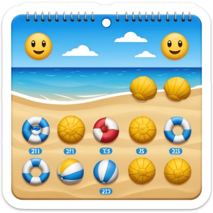 calendario playero con los dias y el mez de marzo, donde esten señalados los dias 21 22 y 23 sticker