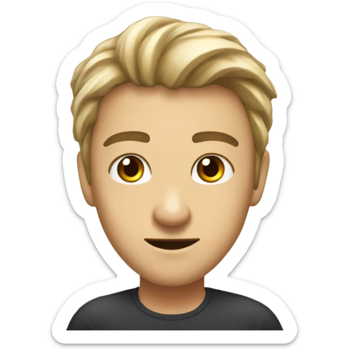 Can you make me an emoji of a “mogging” face which is a term to describe someone who is chiseled sticker