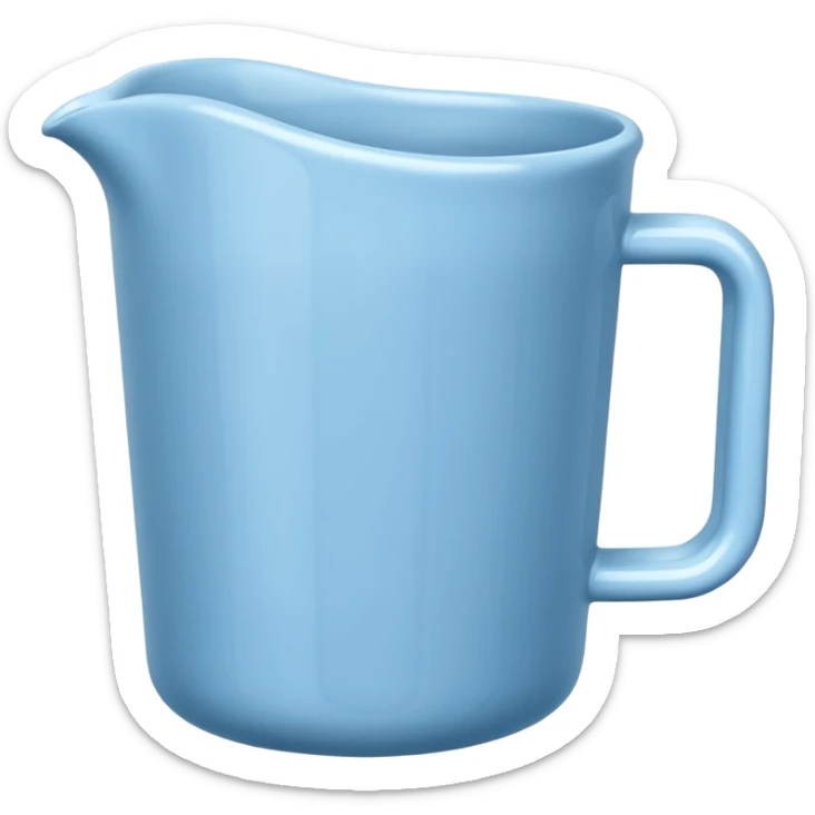 Una medida azul claro sticker