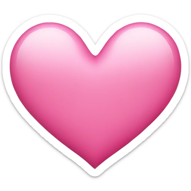 Pink heart sticker