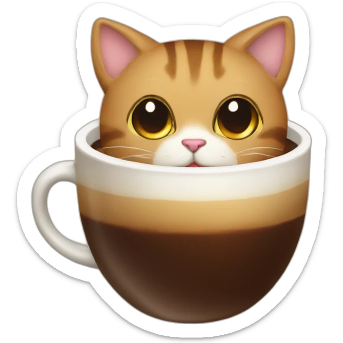 coffee cat sticker
