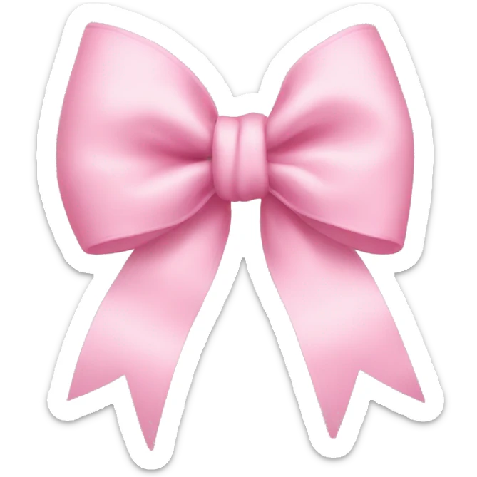 Baby pink bow  sticker