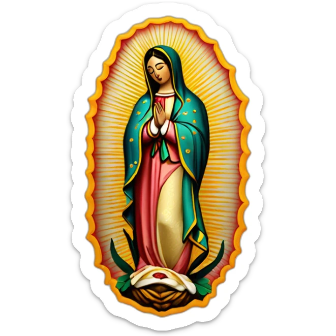 virgen de guadalupe sticker