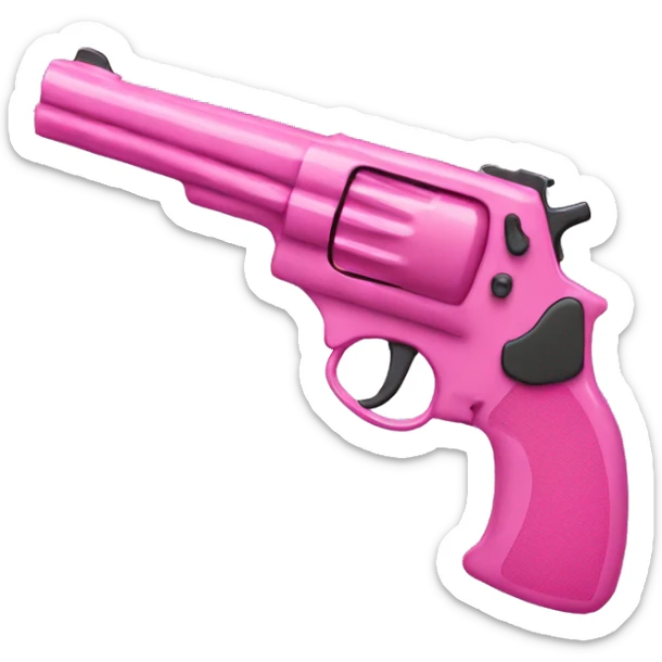 Pink gun  sticker
