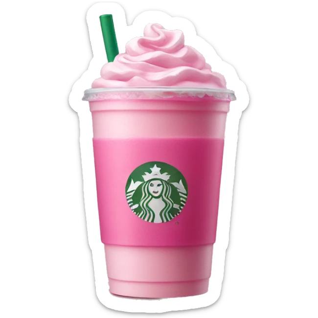 Starbucks pink drink sticker