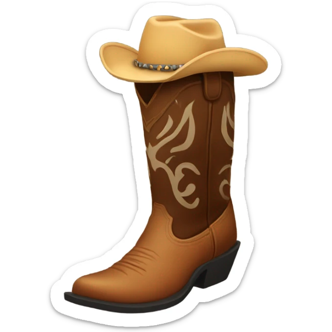 cowboy boot sticker