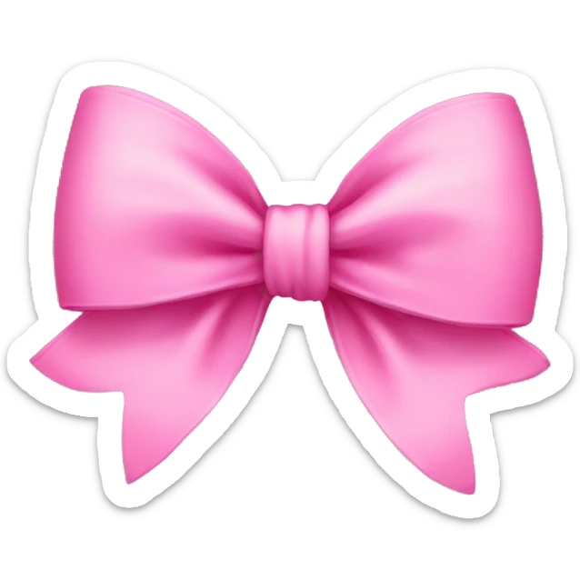 pink bow sticker