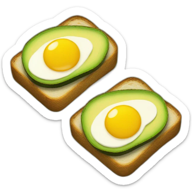 avocado toast sticker